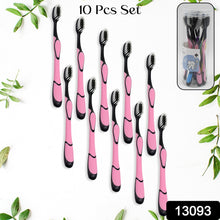 Soft Toothbrush With Plastic Round Box for Men and Women, Kids, Adults Plastic Toothbrush (10 pcs Set / Mix Color)