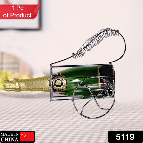 Stainless steel wine bottle rack, copper tone